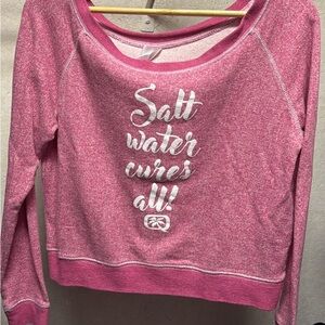 Salt Water Cures All Pink Sweater
